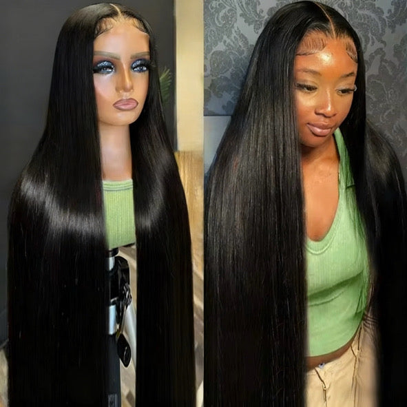 30 Inch Straight Black Wig
